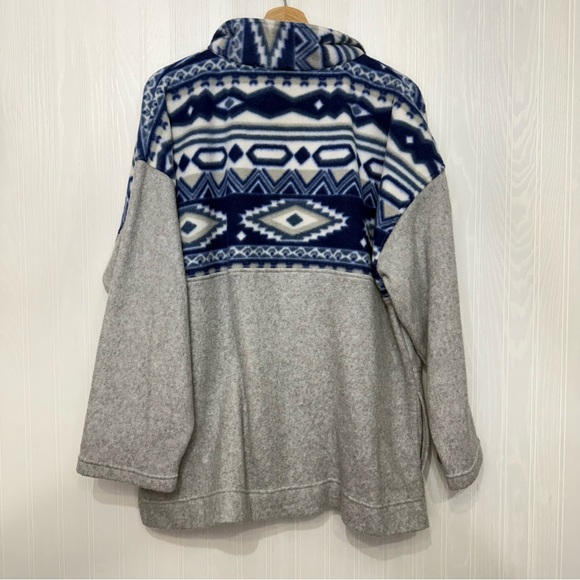 Vintage 90’s North West Blue Fleece pull over shirt size Large - Picture 7 of 9